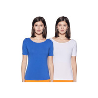 Amazon Brand - Symbol Women's Slim Fit T-Shirt (Pack of 2)