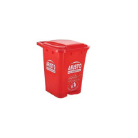 ARISTO Plastic Pedal Garbage Waste Dustbin 45 LTR RED