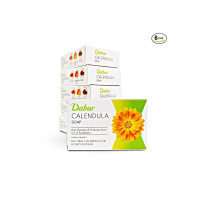 Dabur Calendula Soap - 450g (Pack of 6, 75g each) | Power of Soothing Calendula Oil | For Scarring & Sunburn | Reduces Acne & Blemishes | Calms & Replenishes Skin | For All Skin Types