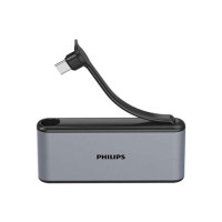 PHILIPS 4 in 1 USB DLK5527C/00 USB Hub  (Grey)