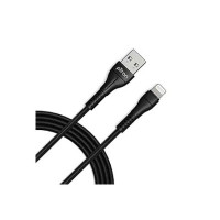 pTron USB-A to Lighting 2.4A Fast Charging Cable compatible with iOS Devices, 480mbps Data Transfer Speed, Made in India, Solero i241 Tangle-free USB Cable (Round, 1M, Black)