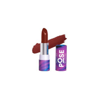 MyGlamm POSE HD Lipstick-Mahogany (Brown)-4 gm | Matte Lipstick | Enriched with Moringa oil & Vitamin E | Long-lasting & Moisturising