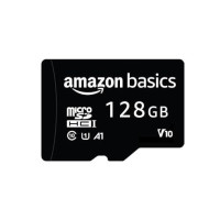 Amazon Basics 128 GB Micro SD Card with Adapter | Upto 120 MB/s | Class 10 | U1, C10, V10 Speed Classes