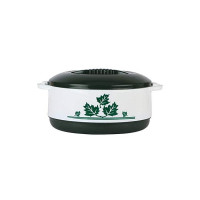 Dr. Equipment Ever'n' Green Plastic Casserole with Cover and Bottom, Set of 1, 2 L, Green