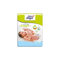 Little Angel Extra Dry Baby Pants Diaper, Large (L) Size, 48 Count, Super Absorbent Core Up to 12 Hrs. Protection, Soft Elastic Waist Grip & Wetness Indicator, Pack of 1, 8-14kg