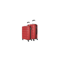 Kamiliant by American Tourister Harrier Set of 2 (56 cm/68 cm) - Small & Medium Polypropylene (PP) Hard Sided 4 Wheels Spinner Luggage Set/Suitcase Set/Trolley Bag Set (Crimson Red)