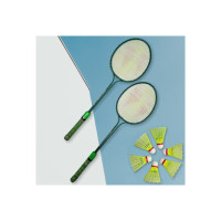 LIVOX Badminton Racquet Set of 2 And 6 Shuttle Cock Badminton Kit Badminton Kit