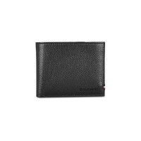 Tommy Hilfiger Scenery Leather Global Coin Wallet for Men - Black, 4 Card Slots