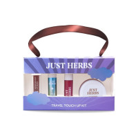Just Herbs Travel Touch Up Kit Included Lip Gloss, Perfume, Liquid Lipstick & Cheek Tint  (4 Items in the set)