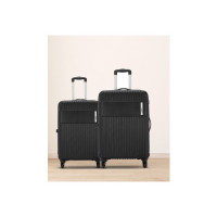 SAFARI Hard Body Set of 2 Luggage 4 Wheels - STEALTH 2P SET 4W - Black