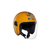 Royal Enfield Flip-up Coopter Camo MLG Helmet with Clear Visor Gt Yellow, Size: M( 57-58cm)