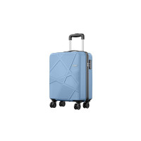 Safari Pentagon Plus 55 Cms Small Size Cabin Hardshellside Polypropylene 8 Wheels Luggage/Suitcase/4 Wheel Inline Trolley Bag with TSA Lock (Slate Blue)