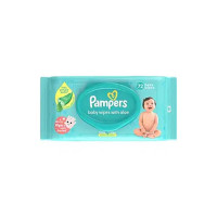 Pampers Baby Aloe Wipes with Lid, 72 Wipes