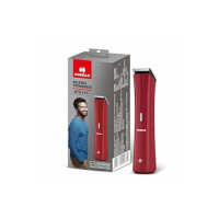 Havells BT6111 Beard Trimmer, Skin Firendly Stainless Steel Blades, 90 mins runtime, up to 13 mm length settings, 2 Years Guarantee (Red)