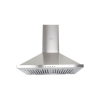 Glen MIA SS 60 1000m3 BF LTW Pyramid SS 60 cm| Baffle Filter | Low Noise Wall Mounted Chimney  (Silver 1000 CMH)