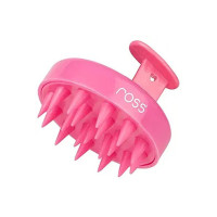 Ross Round Hair Scalp Massager Shampoo Hair Brush, Super Soft Bristles, Exfoliating, Anti-Dandruff (Pink)
