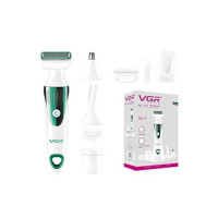 VGR V-720 Professional Ladies Grooming Kit for full body grooming| 5 in 1 lady care set (Green)
