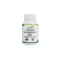 Nveda Calcium Supplement 1,000 mg with Vitamin D, Magnesium, Zinc & Vitamin B 12 For Men & Women/For Immunity, Bone & Joint Support - 60 Tablets