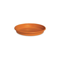 MILTON Blossom Mate 2 Plastic Tray, Set of 1, Terracotta Brown | Flower Pot Tray| Balcony | Garden Planter | Plant Container | Gamla | Easy to Carry | Indoor | Outdoor