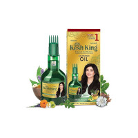 Kesh King Ayurvedic Anti Hairfall Hair Oil|Hair Growth Oil| Reduces Hairfall |21 Natural Ingredients | Grows New Hair With Bhringraja, Amla And Brahmi - 300 Ml, 0.3 Kilograms