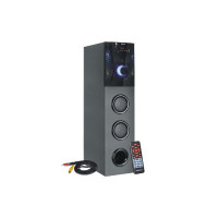 TRONICA Banjo 24" Dj Tower Home Theater System with Vivid Light Effects & Remote-Plays Bluetooth,USB,Sd Card,Fm,Aux, Mic