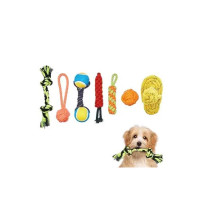 amazon basics Durable Rope Chewing Toys for Dogs, Dog Toy, Pet Toys, Pack of 7