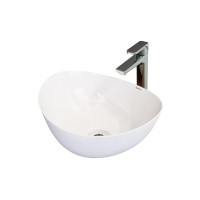 Lifelong LLBAWB01 White Table top Wash Basin/Glossy Finish/Counter top/Super White Color For Bathroom