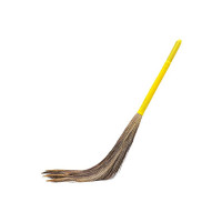 RATAN Broom R-22 Phool Jhadu Natural Garo Hill Grass with 49.5cm Heavy Duty Plastic Handle for Home & Office Floor Cleaning Easy Dust Removal (Pack of 1,Random Color)