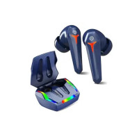 pTron Newly Launched Bassbuds Turbo TWS Earbuds, 40ms Gaming Low Latency, TruTalk AI-ENC Calls, Deep Bass, 45Hrs Playtime, HD Mic, in-Ear Bluetooth 5.3 Headphones, Type-C Fast Charging & IPX5 (Blue)