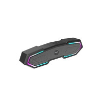 Blaupunkt Newly Launched SBA15 Gaming 16W Bluetooth Soundbar with 1200 mAh Battery I Gaming RGB Lights I TurboVolt Charging I AUX, Bluetooth, USB & TWS I BT Speaker for TV, Mobile, PC, Laptops(Black)