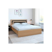 @home by Nilkamal Engineered Wood Bed (King, Cyril Without Storage) [ 10% Off Via ICICI/BOB/ONECARD + Rs.1000 cashback]