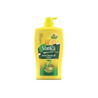 Dabur Vatika Lemon Anti-Dandruff Shampoo - 1L | Reduces Dandruff from 1st wash | Moisturises Scalp | Provides Gentle Cleansing, Conditioning & Nourishment to Hair