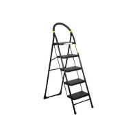 Asian Paints TruCare 5 Steps|Black color|5 Year Warranty|Home Ladder|Anti-Skid, Foldable Steel Ladder  (With Platform, Hand Rail)