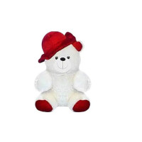 White in Red Cap Soft Toy for Kids Playing, Girls & Children Gifting Playing Teddy Bear in Size of 30 cm Long