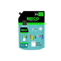 Beco Matic Natural Laundry Liquid | Top Load, 2L Super Value Refill | Natural Formula for Tough Stain Removal & Fabric Care | No Harsh Chemicals | 100% Ecofriendly