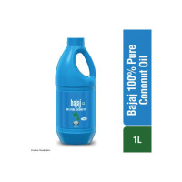 BAJAJ 100% Pure Coconut Oil 1 litre Hair Oil (Naralache Tel)  (1 L)