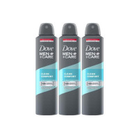 DOVE Men+Care Clean Comfort Dry Spray Antiperspirant Deodorant (Pack of 3) Deodorant Spray - For Men  (750 ml, Pack of 3)