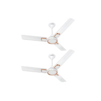 Havells Glaze 1200mm 1 Star Energy Saving Ceiling Fan (Pearl White Copper, Pack of 2)