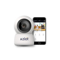 AZIOT 2MP Full HD Smart Wi-Fi CCTV Home Security Camera | Made in India | 360° with Pan Tilt | View & Talk | Motion Alert | Night Vision | SD Card (Upto 128 GB), Alexa & Google Support [coupon]