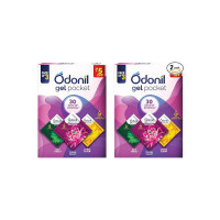 Odonil Gel Pocket Mix - 60g (Pack of 6) (3 new fragrances) | Infused with Essential Oils | Germ Protection | Lasts Up to 30 days | Air Freshener for Bathroom and Toilet
