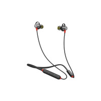 Infinity - JBL Glide N120, in Ear Wireless Earphones with Mic, Deep Bass, Dual Equalizer, 12mm Drivers, Premium Metal Earbuds, Comfortable Flex Neckband, Bluetooth 5.0, IPX5 Sweatproof (Black & Red)