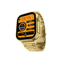 Fire-Boltt Gladiator 1.96" Biggest Display Luxury Stainless Steel Smart Watch with Bluetooth Calling, Voice Assistant &123 Sports Modes, 8 Unique UI Interactions, 24/7 Heart Rate Tracking (Gold)