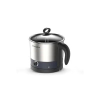 Crompton Multi-Purpose Kettle 1 Ltr Temperature Control Knob | 360-degree swivel base | Robust Stainless Steel Body | LED Indicator | Safety - Auto Shut-Off | Ergonomic Handle | Wide Mouth