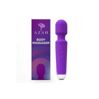 AZAH Personal Massager for Women | Full Body Electric Massager | 10 Vibration Speeds and Patterns | USB Rechargeable Handheld Massager | Waterproof, Medical Grade Silicone (With 3 months warranty) [coupon]