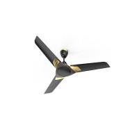 Polycab Aereo Plus 1-Star, 52 Watt 1200mm Ceiling Fan For Home | 100% Copper, High Speed & Air Delivery | Saves Up To 33% Electricity, Rust-Proof Aluminium Blades | 3-Years Warranty【Matt Black】