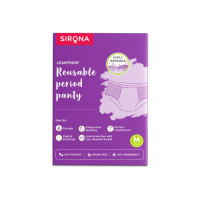 SIRONA Leakproof Reusable Period Panty for Women Pack of 1 - Medium|360 Degree Coverage Pantyliner
