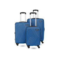 KILLER Hard Body Set of 3 Luggage 4 Wheels - Arrow- Combo Set (28"+24"+20") - Blue