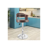 ASTRIDE Amica High Bar Chair/Kitchen Stool in Brown