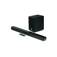 JBL Cinema SB241, Dolby Digital Soundbar with Wired Subwoofer for Extra Deep Bass, 2.1 Channel Home Theatre with Remote, HDMI ARC, Bluetooth & Optical Connectivity (110W)