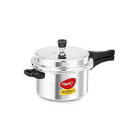 Pigeon By Stovekraft Favourite Aluminium Pressure Cooker with Outer Lid Induction and Gas Stove Compatible 5 Litre Capacity for Healthy Cooking (Silver) [Apply Rs.250 Coupon ]